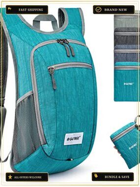 Hiking Daypack Lightweight Foldable Packable Travel Backpack Nylon